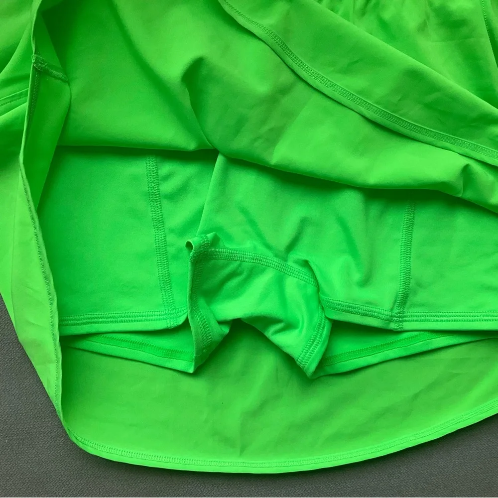 Alo Yoga Match Point Tennis Skirt Green Glow XS